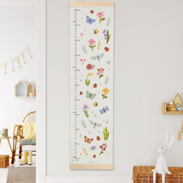 Butterflies & Flowers Height Chart
