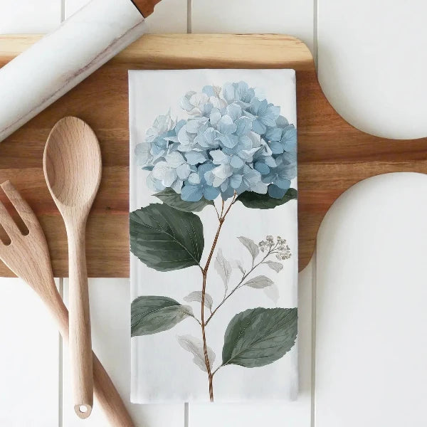 Blue Hydrangea Tea Towel