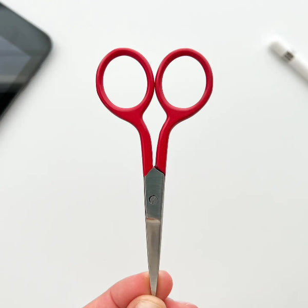 Embroidery Scissors in Scarlet