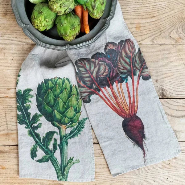 Artichoke & Beetroot Set/2 Dishtowels