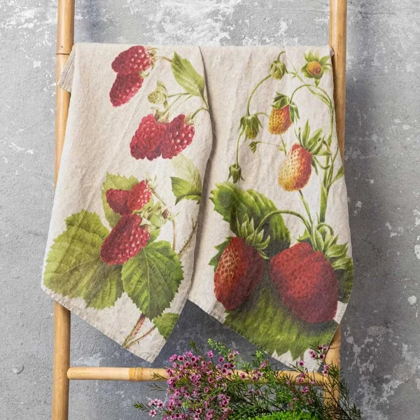 Strawberry & Raspberry Set/2 Dishtowels