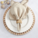 Ribbed Gold Napkin Rings Set/4