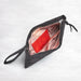 Cleo Quilted Wristlet Clutch: Black