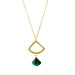 Open Fan Indicolite Vermeil Necklace