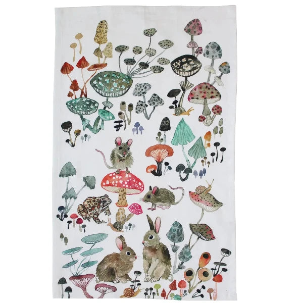 Mushroom Valley Tea Towel