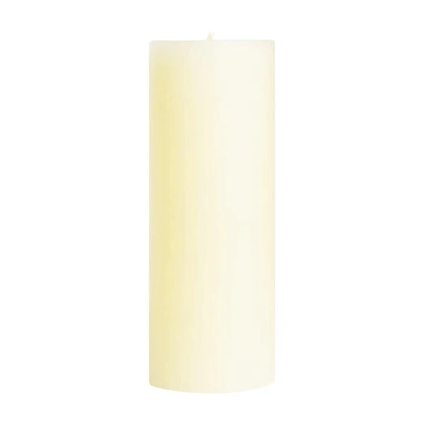 Unscented Pillar Candle in Shell White