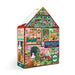 A 100-piece Christmas house jigsaw puzzle box by the brand Oreo, featuring a colorful, detailed illustration of a cozy Christmas home filled with festive scenes.