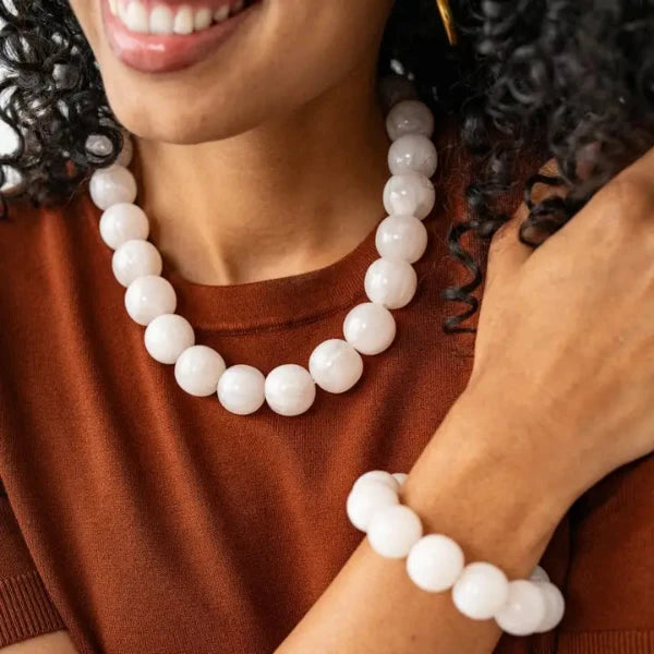 Cece Bracelet in Milky White