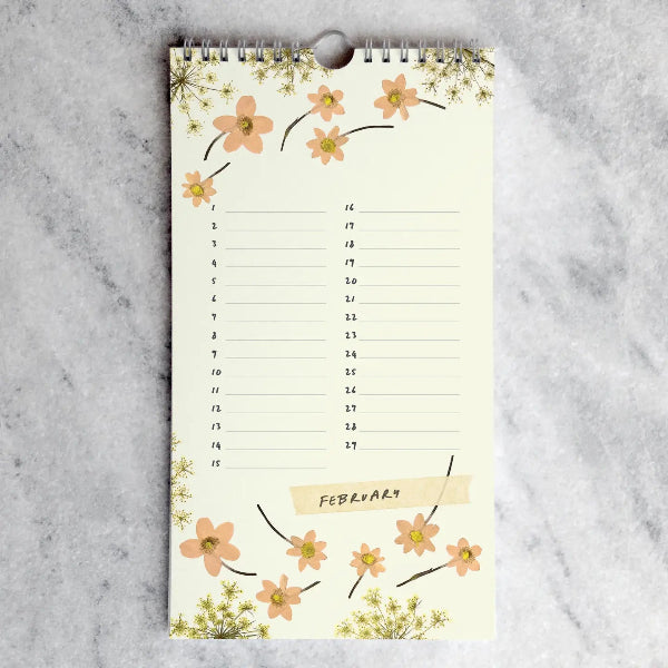 Celebration Calendar: Pressed Flowers