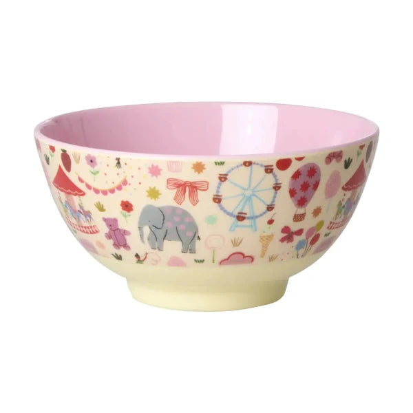 Fun Fair Pink Kids Melamine Dinnerware
