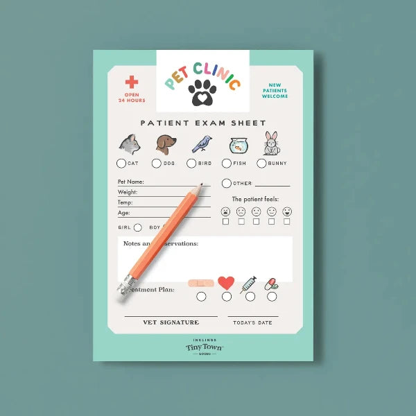 Tiny Town Play Notepad - Pet Clinic