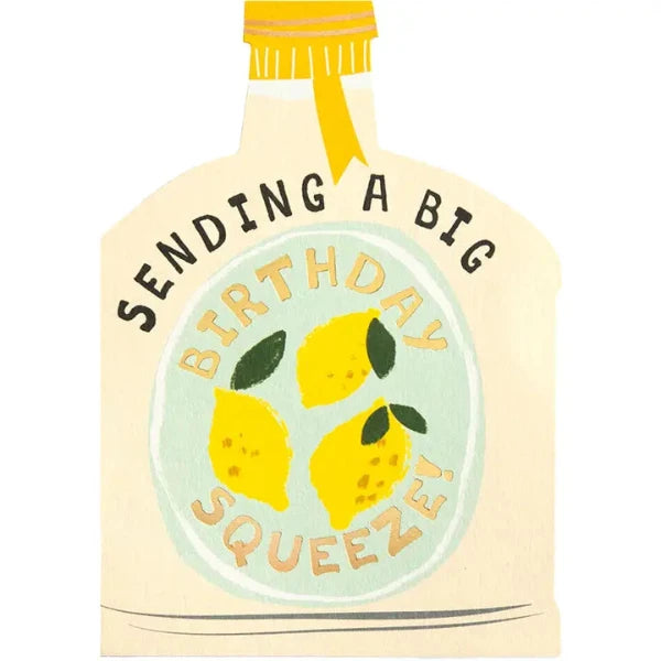 Limoncello Diecut Birthday Card