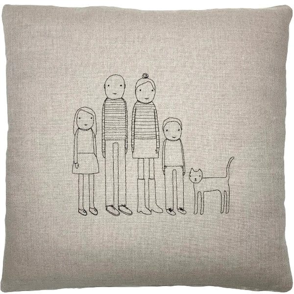 Custom Family Pillow 22x22