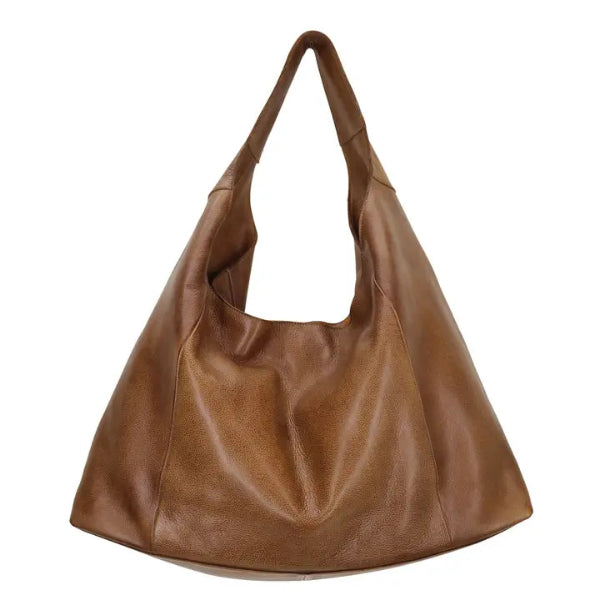 Lindsey Leather Tote/Shoulder Bag in Cognac