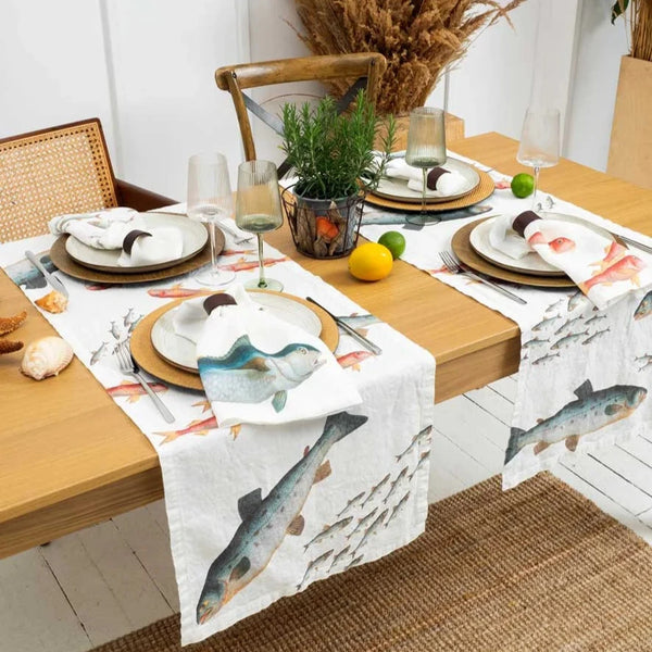 Sea Fish Table Runner