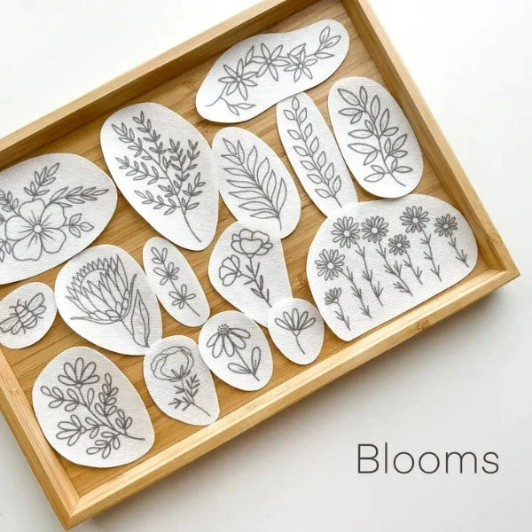 Blooms Stick & Stitch Embroidery Patterns