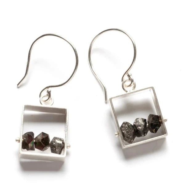 Herkimer Quartz French Wire Earrings