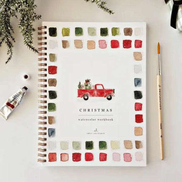 Watercolor Workbook - Classic Christmas