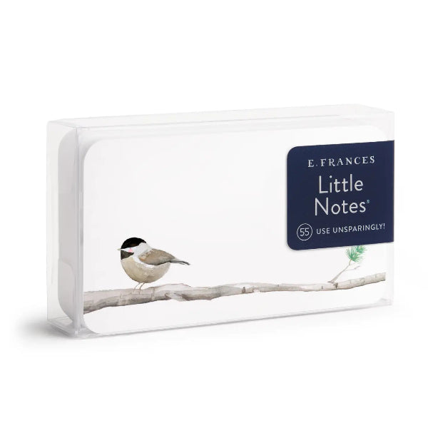 Pack of E. Frances Little Notes with a bird illustration on a white background