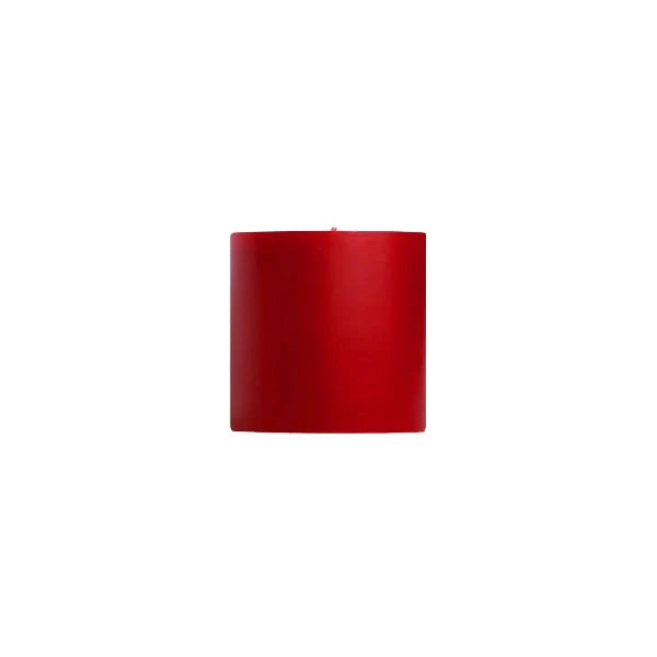 Unscented Pillar Candle in Sweetheart Red