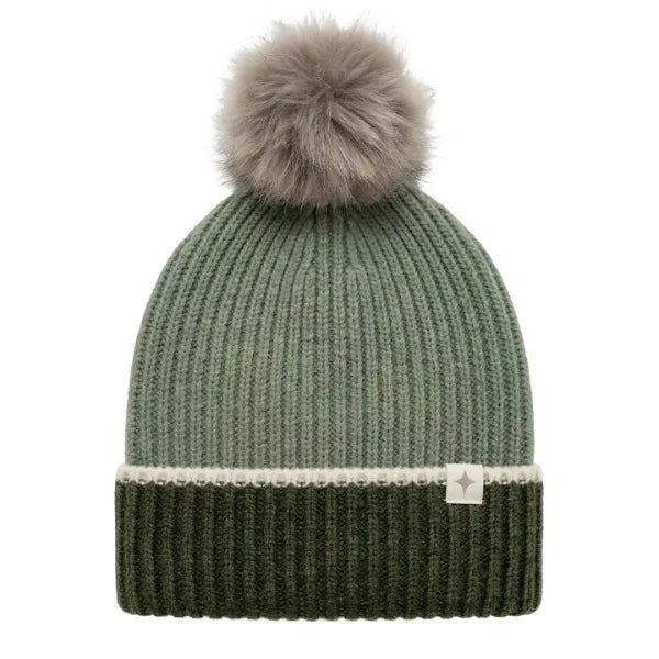 Montauk Colorblock Beanie in Eden
