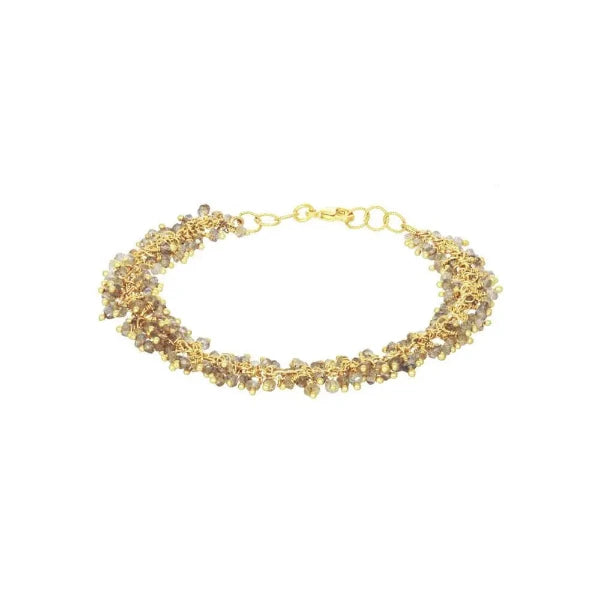 Labradorite Fringe Beaded Bracelet