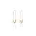 Safety Pin Hoop Earrings: Sterling Silver