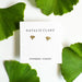 Gold Gingko Stud Earrings