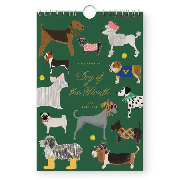 2027 Dog of the Month Kitchen Calendar