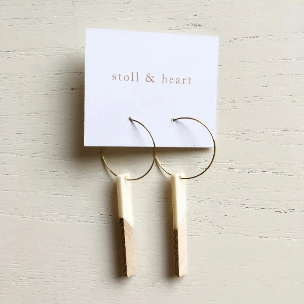 The Midcentury White Earrings