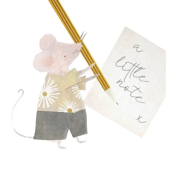 A Little Note Mouse Card