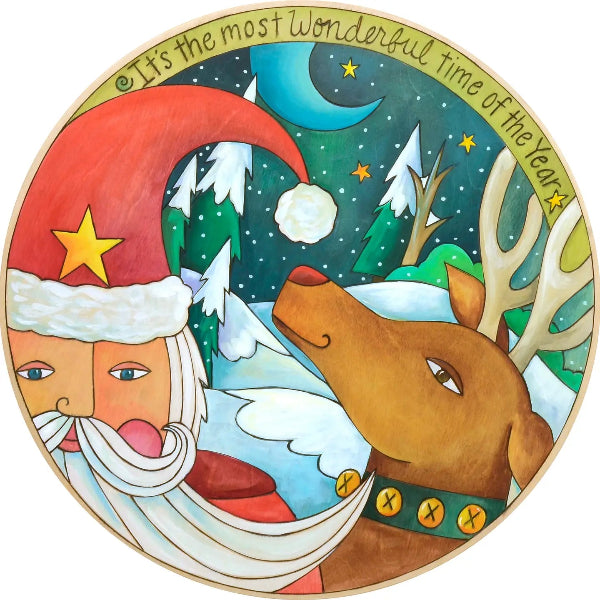 Santa's On the Way Lazy Susan
