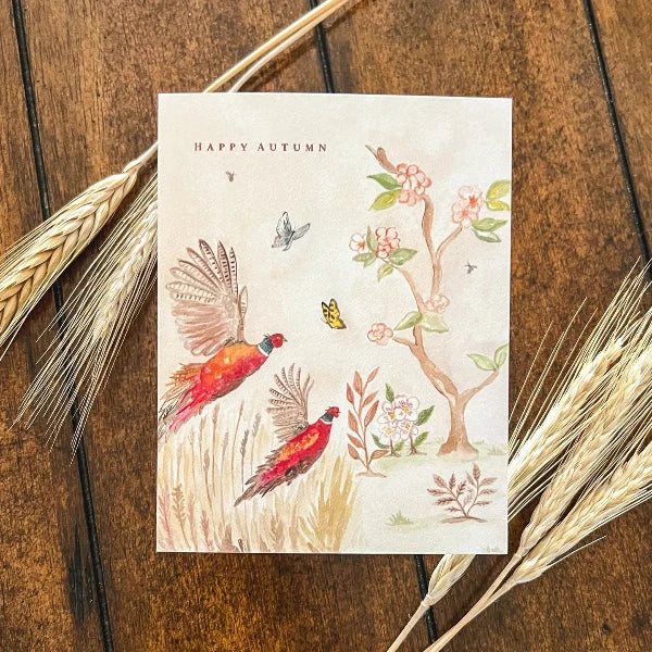 Autumn Chinoiserie Greeting Card