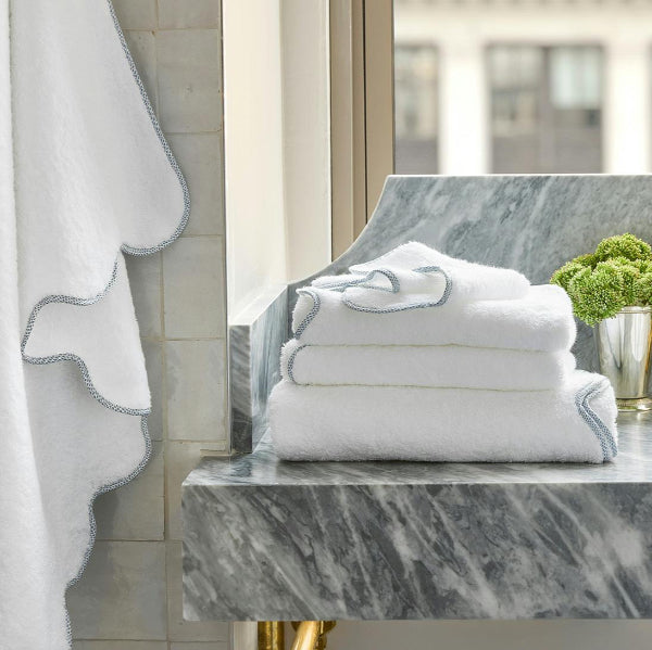 Jasper Hazy Blue Bath Linens