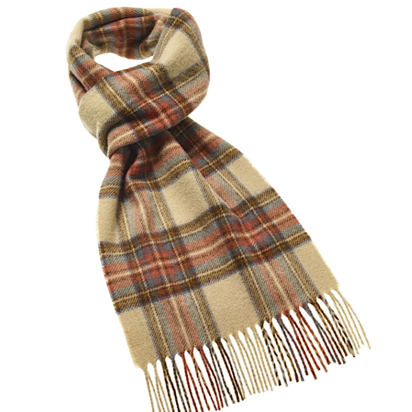 Tartan Plaid Scarf - Antique Dress Stewart