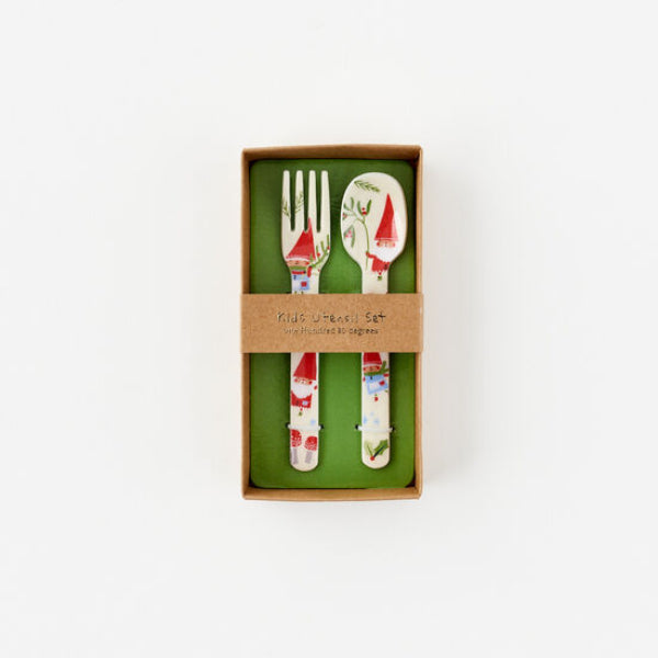 Gnome Kid's Spoon & Fork Set