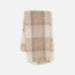 Drumin Plaid Fawn Mohair Scarf