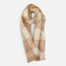 Drumin Plaid Fawn Mohair Scarf