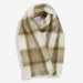 Drumin Plaid Olive Mohair Scarf