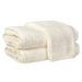 Stack of white towels on a transparent background