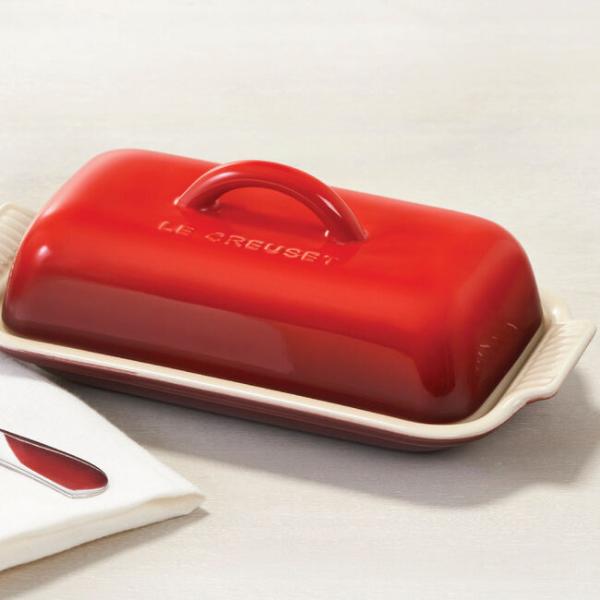 Heritage Butter Dish - Cerise