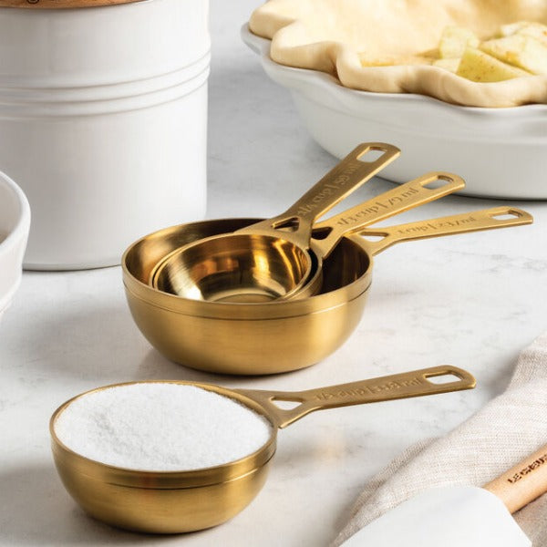 5 Piece Measuring Cups: Gold