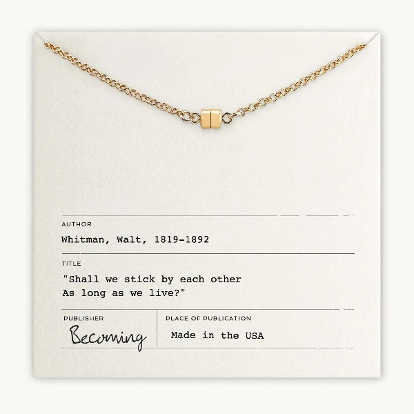 Stick Together Necklace: Gold Fill