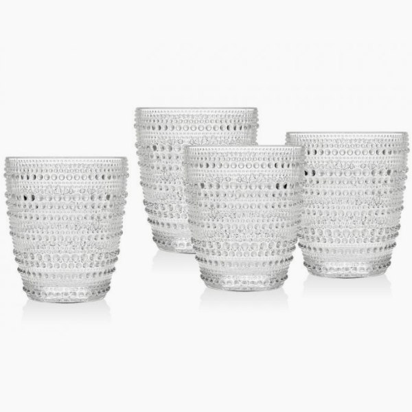 Clear Double Old-Fashioned Glasses Set/8