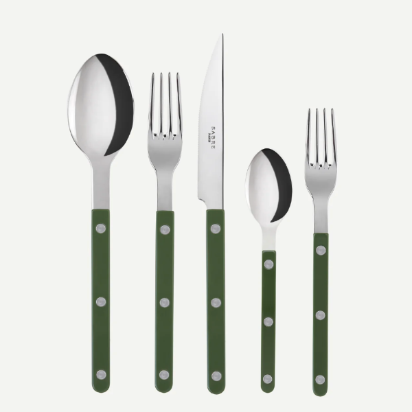 Bistro 5-Pc Place Setting: Green