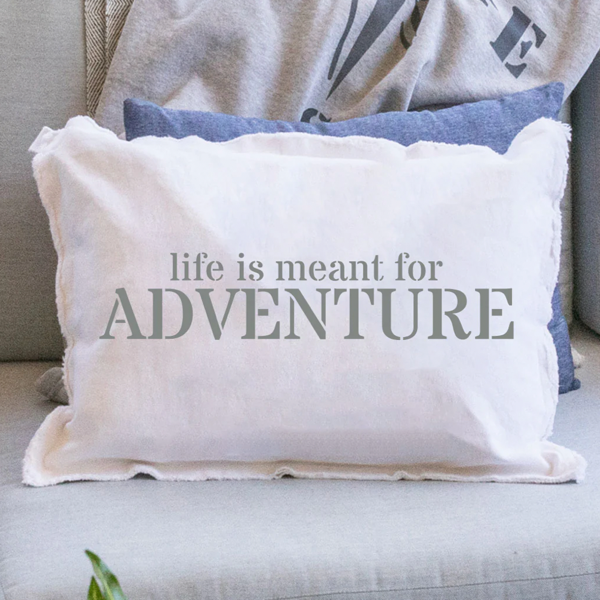 Life Is Meant For Adventure Lumbar Pillow