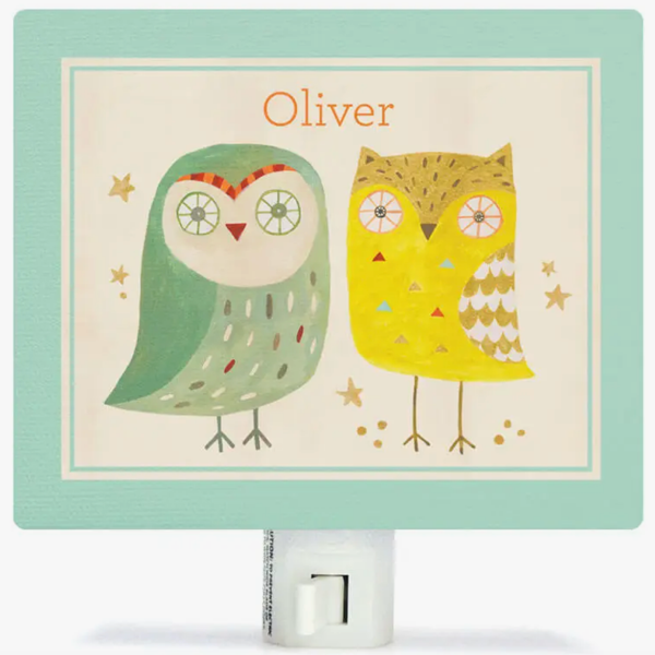 Two Wise Owls Night Light