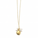 Disc with Pearl Cluster Necklace in Vermeil
