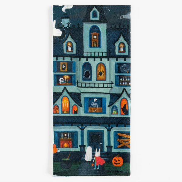 Halloween House Kitchen Towel