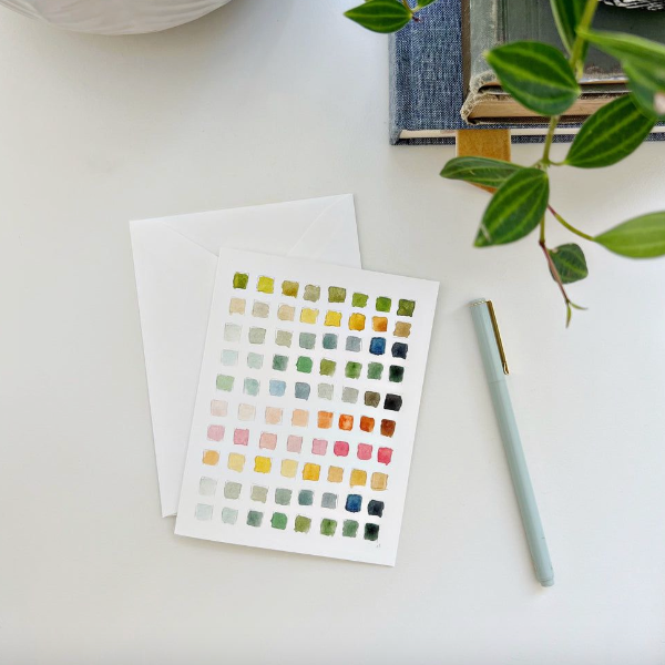 Paint Swatch Notecards Set/8